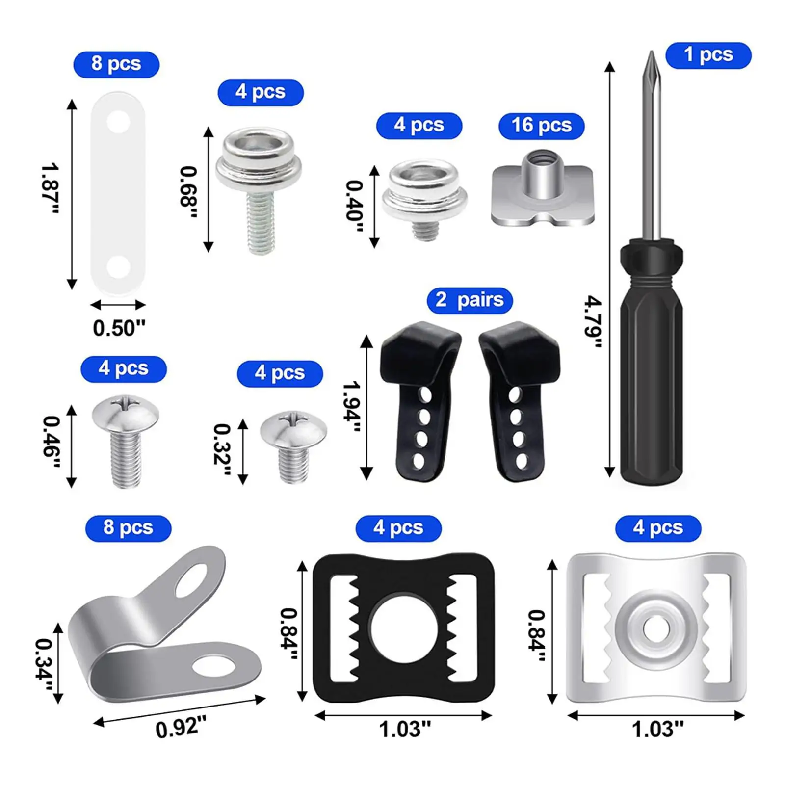 Hockey Helmet Visor Screws Washers Nuts Hockey Equipment Safety Spare Parts Replacement Repair Kit Accessories Hardware Kit