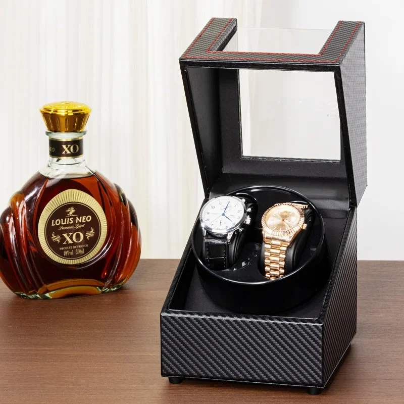 Leather Automatic Watch Winder Strong Quiet Motor Dustproof Storage Box Minimalist Rotator for Men Watch 시계 와인더
