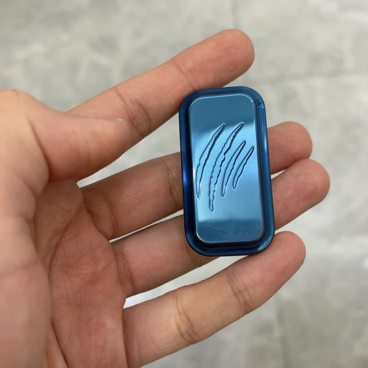 Fidget Spinner Fidgeting Speelgoed Titanium Legering Fidget Slider Push Plaat Stemvork Echo Geluid EDC Anti Stress ADHD Fidget Speelgoed