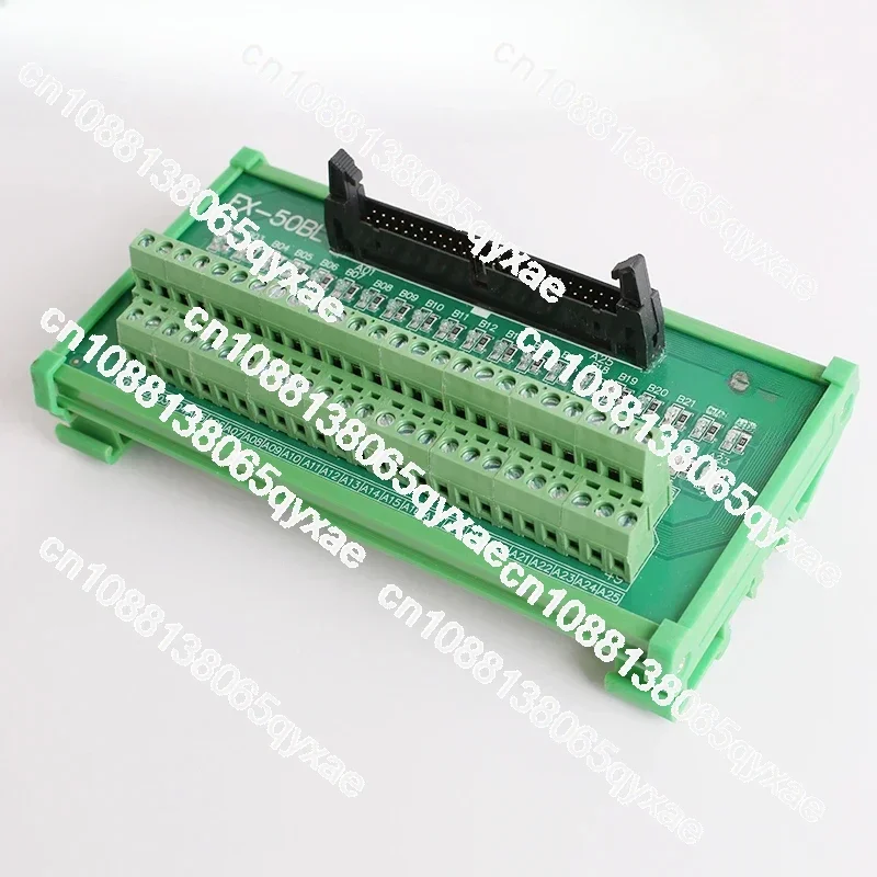 50 core Niujiao Seat Splitter Module FX-50BL PLC Splitter Terminal Block with LED Indicator Light