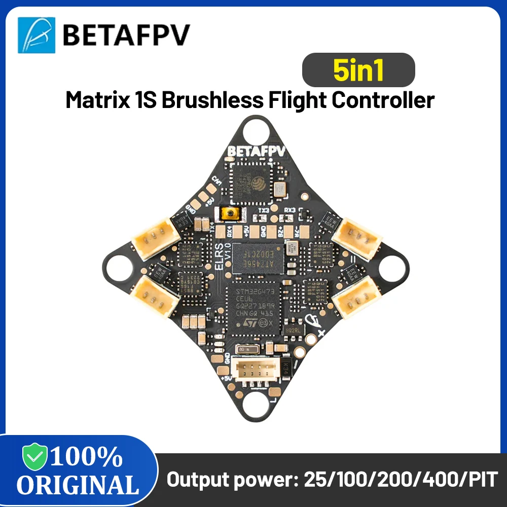 

BETAFPV Matrix 1S Brushless Flight Controller (5IN1) FC ICM42688P Gyro for Meteor65 Pro Meteor75 Pro Brushless Whoop Quadcopter