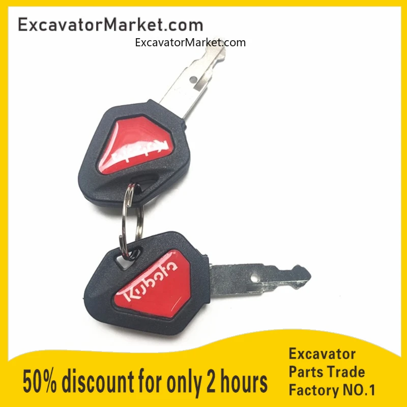 

Excavator Parts For Kubota U15/30/50/60/155/161/163 Key Ignition Key Excavator Cab Door Key