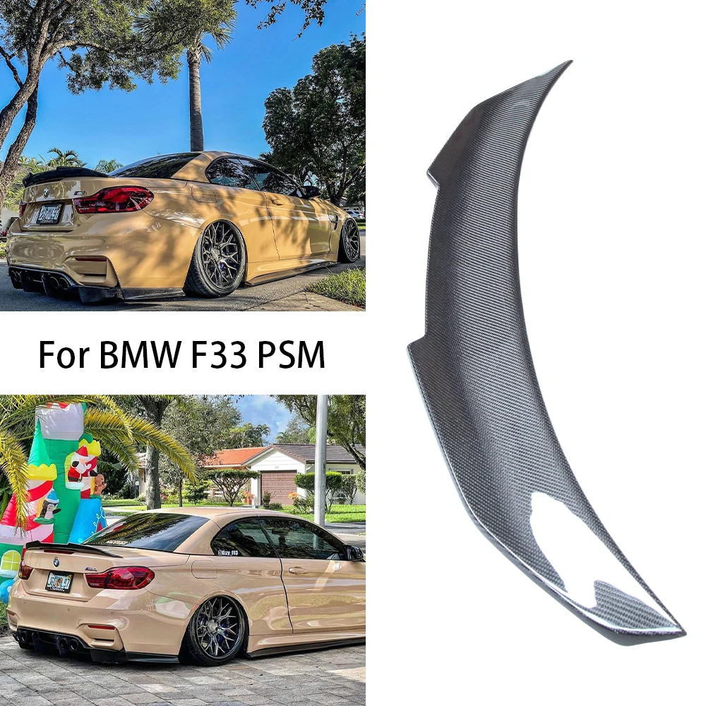 

For BMW 4 Series F33 Convertible&M4 F83 PSM Style Carbon fiber Rear Spoiler Trunk wing 2013-2020