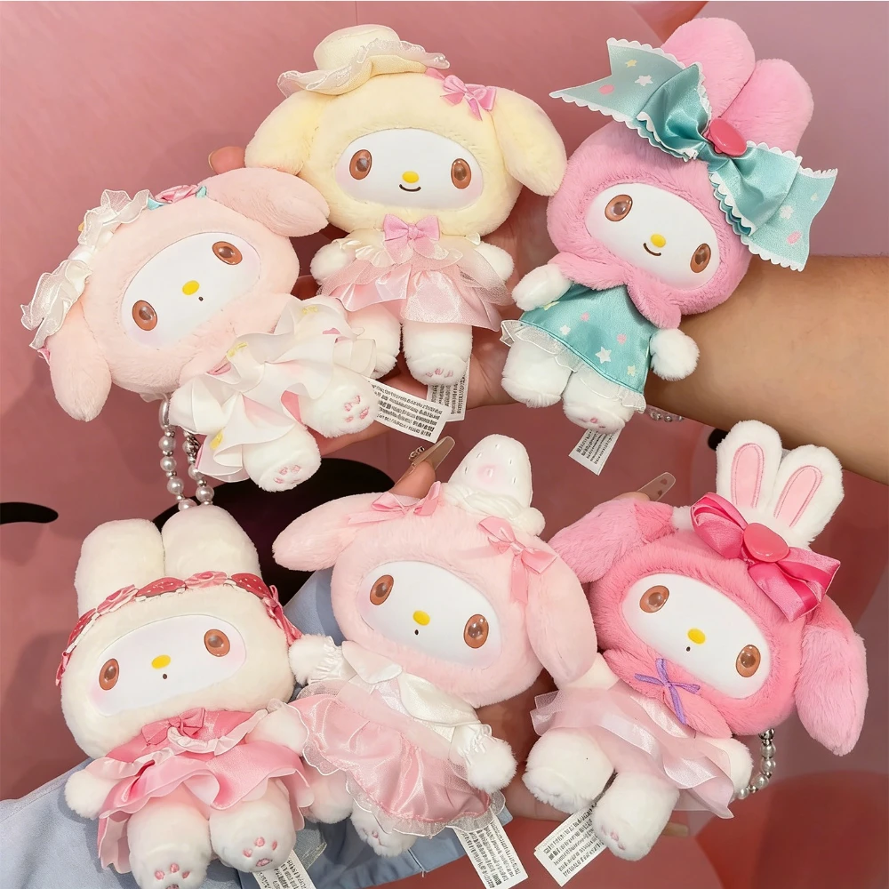 

Плюшевый брелок-подвеска My Melody из серии Sweet Dreams Boudoir, коллекционная фигурка, украшение для сумки, игрушка, подарок