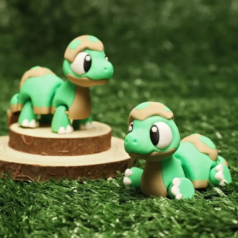 

Swinging Simulation Dinosaur Model Green Dinosaur Collection Little Dragon Animals Ornaments Joint Movable Plastic
