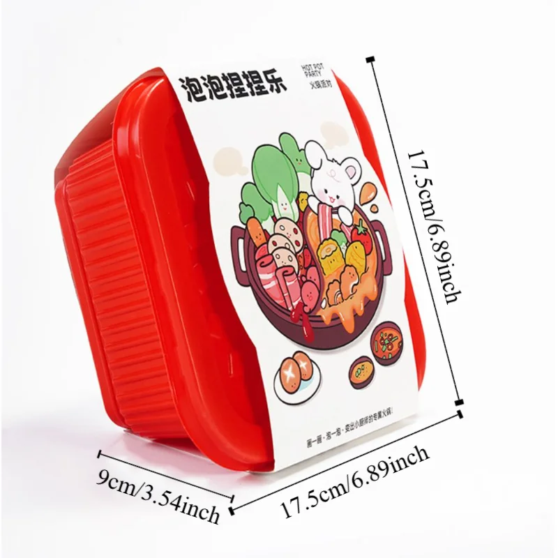 Multicolorido diy pintura cozinha brinquedo design engraçado inchaço comida dos desenhos animados criativo fingir jogar playset educacional