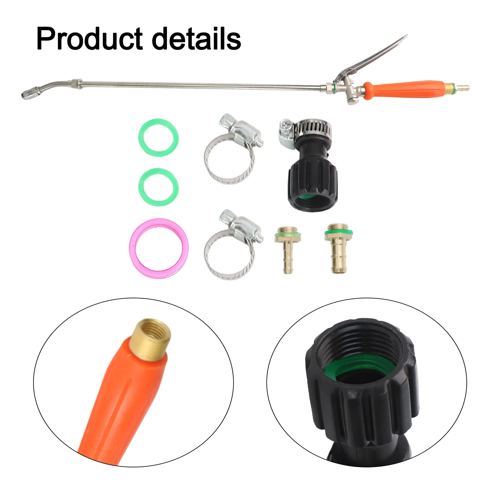 Ergonomic Handle 72cm Spray Wand Compatible With 1 4in Hoses For Car Cleaning Multi Purpose Spray Wand For Cleaning