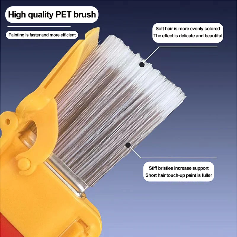 Edger pincel de pintura durável, leve, corte limpo, escova de pintura com cabo de madeira, ferramenta diy para quadro, parede, teto, bordas, ferramentas de guarnição