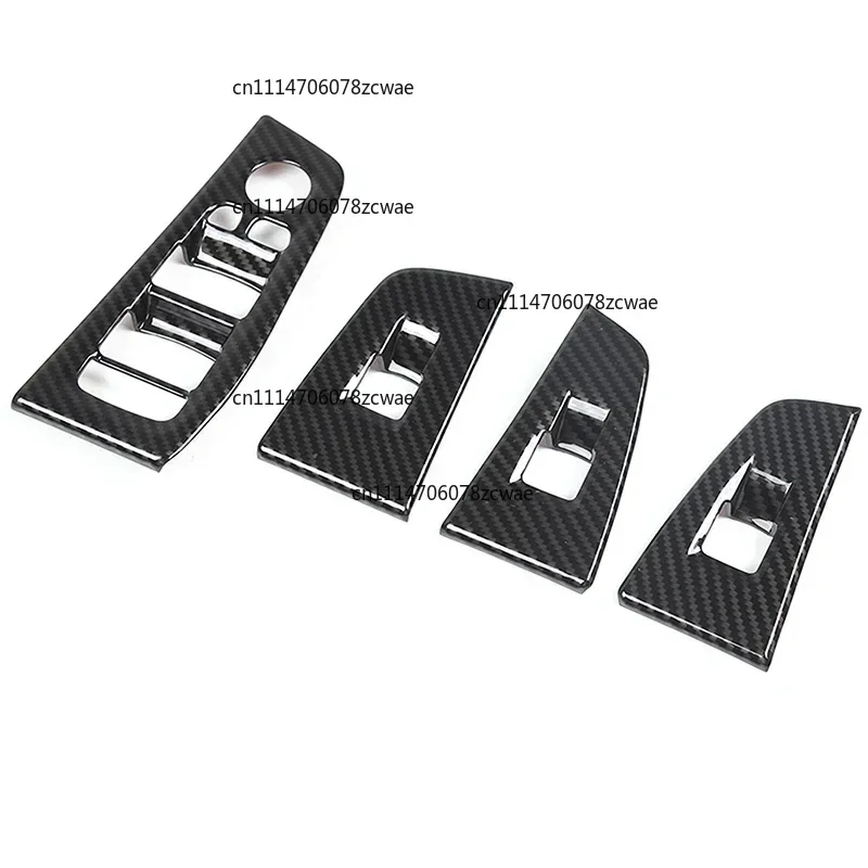 For BMW 1 2 Series F40 F44 2020-2023 ABS Carbon Fiber Car Glass Lift Frame Cover Trim Stickers Interior Car Accessories