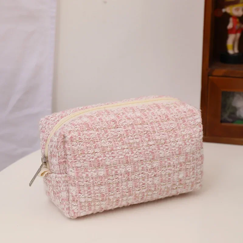 Fashion Women Clutch Makeup Bag Cosmetic Storage Bag Large Capacity Portable Travel Toiletries Storage Bag Student Pencil Case