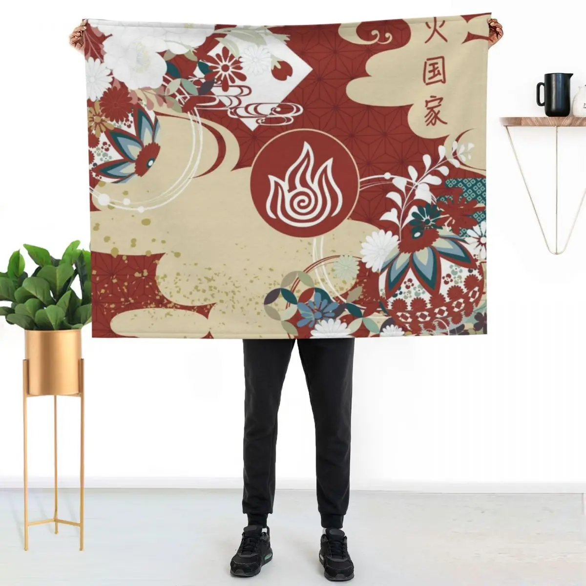 

Fire Nation Tapestry Throw Blanket Anti Shedding Soft Fuzzy Blanket for Home