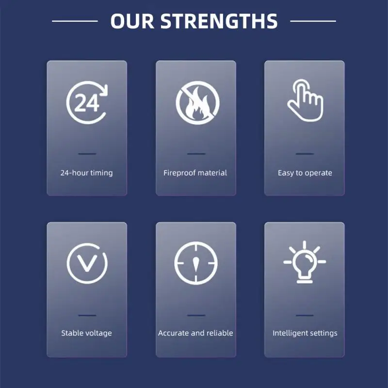 Precise Easy-to-use Energy-saving Precise Timing Convenient Multi-functional