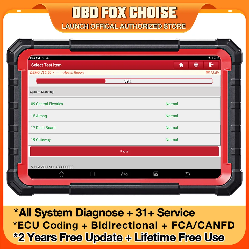 LAUNCH X431 PRO ELITE CANFD DOIP Car Full System Diagnostic Tools ECU CODING Bi-directionnal Control 31+ Reset OBD2 SCANNER