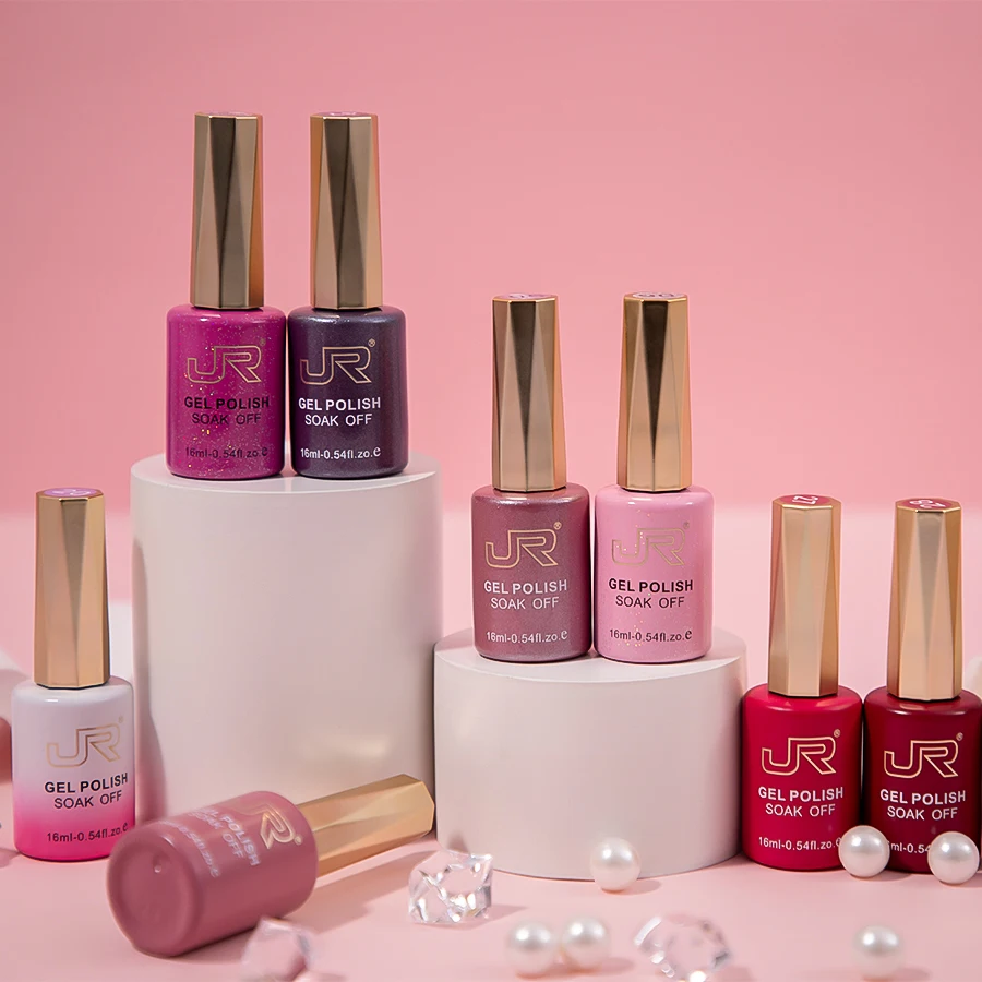JR 6 قطعة 16 مللي مجموعة طلاء الأظافر هلامية بما في ذلك الأحمر الوردي عارية هلام البولندية عدة UV LED نقع قبالة البولندية المنزل لتقوم بها بنفسك الهدايا #3