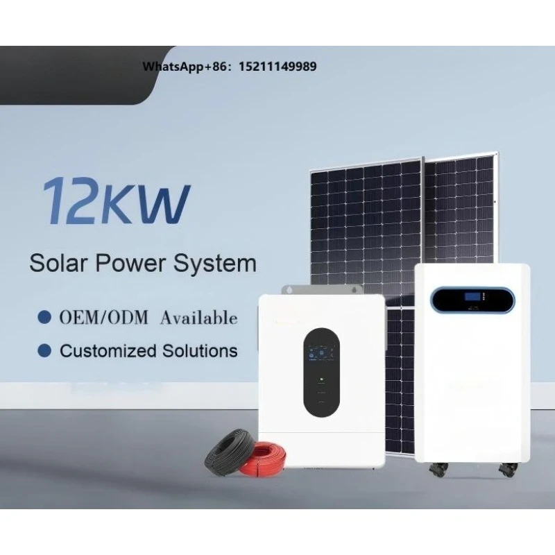 12KW Lithium Ion Solar Generator Roof Power Generation Supporting Photovoltaic Components off Grid Solar System