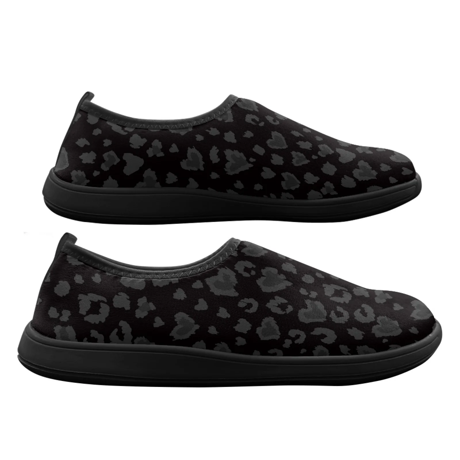 PENSTROLL Leopard Print Print Slip On Walking Sneakers Zero Drop Footwear for Casual Non-Slip Casual Shoes