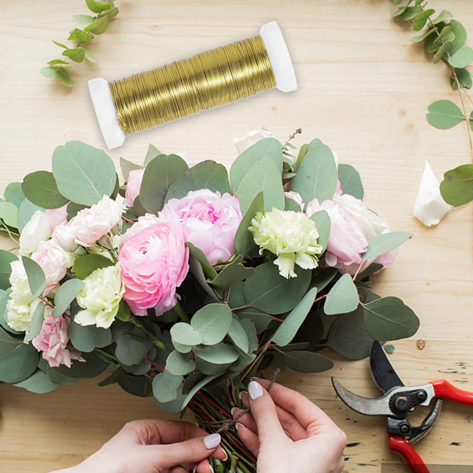 Wire Stem Florist - 2 Rollos de Alambre Floral para