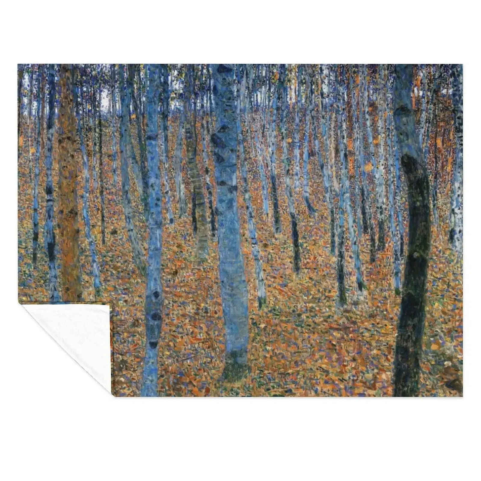 

Beech Grove I - Gustav Klimt Throw Blanket Thin Sofa Throw Thins Soft Blankets
