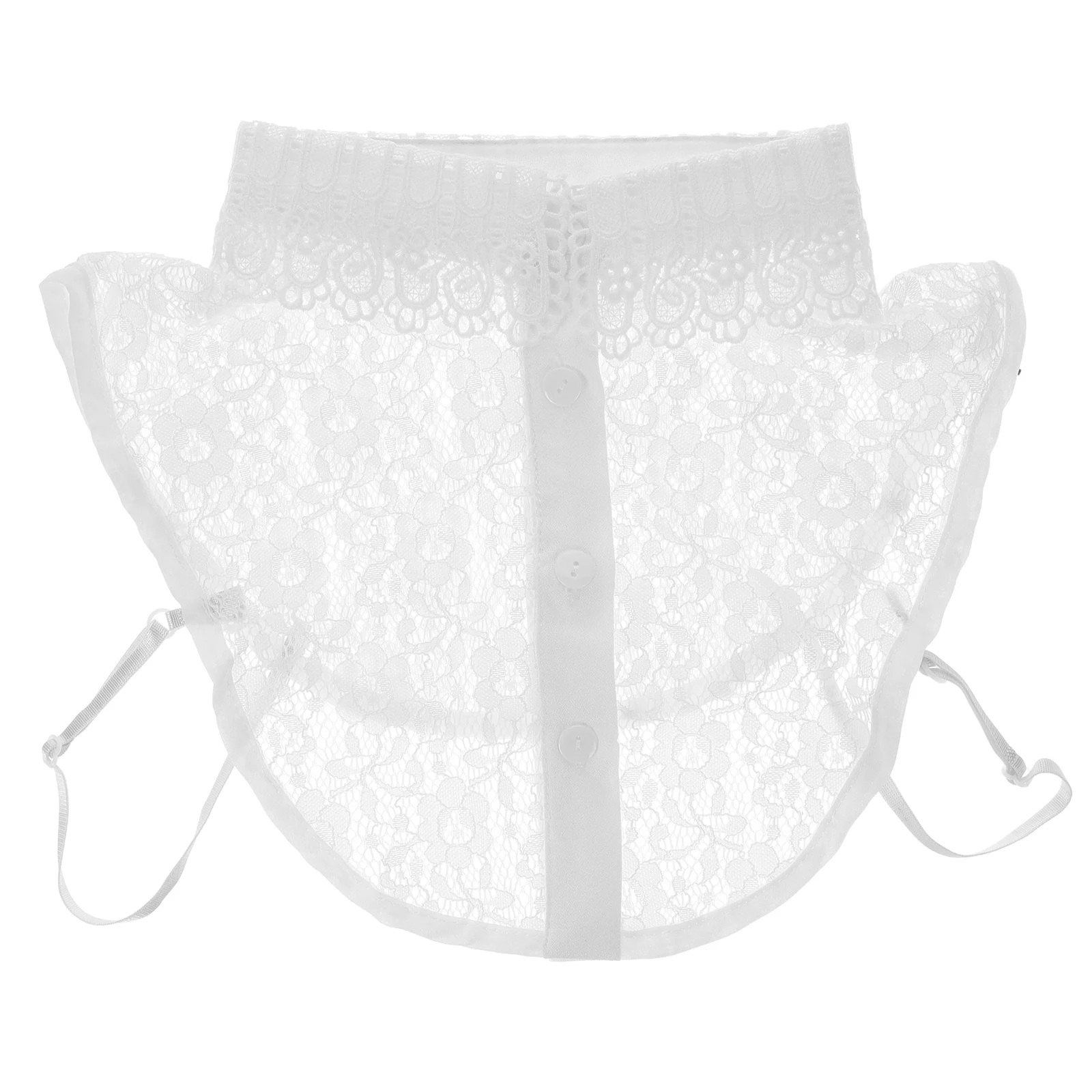 المرأة الدانتيل وهمية طوق انفصال فو قميص بلوزة طوق سترة الموضة العنق ديكور الملابس التبعي أنيق أنيق