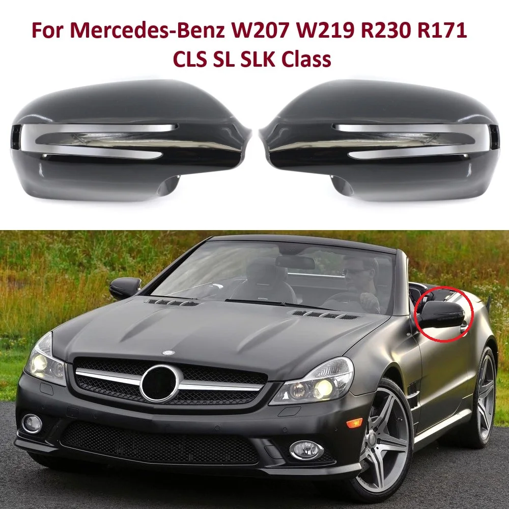 Car Rear View Side View Mirror Replacement Cover Cap Case Shell For Mercedes-Benz W207 W219 R230 R171 E-Coupe CLS SL SLK Class