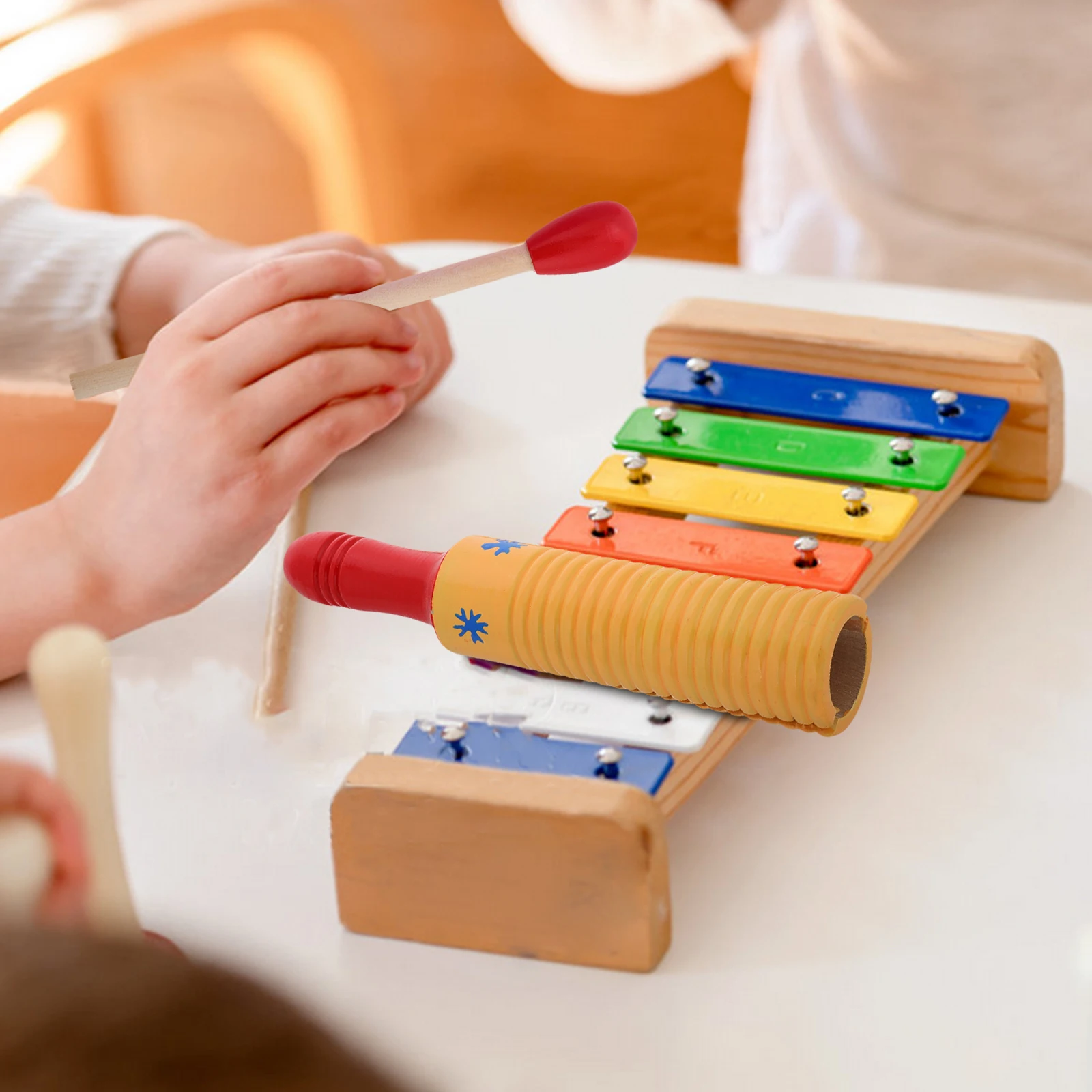 

Orff Instrument Temple Block Toy Music Montessori Wooden Toys Rubber Musical Baby Kids Percussion Blocks
