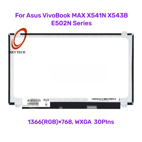 15.6 Screen Replacement for ASUS R541U Series | LCD LED Non-Touch Display Panel,HD 1366 * 768, 30Pins,60Hz