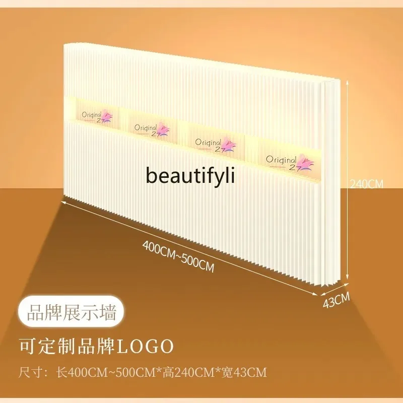 قسم الشاشة الورقية المنقولة وهمية الجدار شعار مخصص مكتب التقسيم مقسم المجلس 1 غرفة إلى 2 غرفة