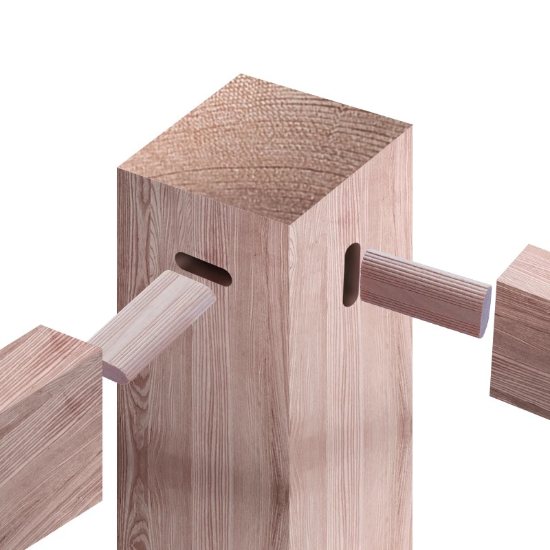 Domino Wooden Dowel Connectors, Beech Wood Plugs, Woodworking Furniture Splicing Connectors