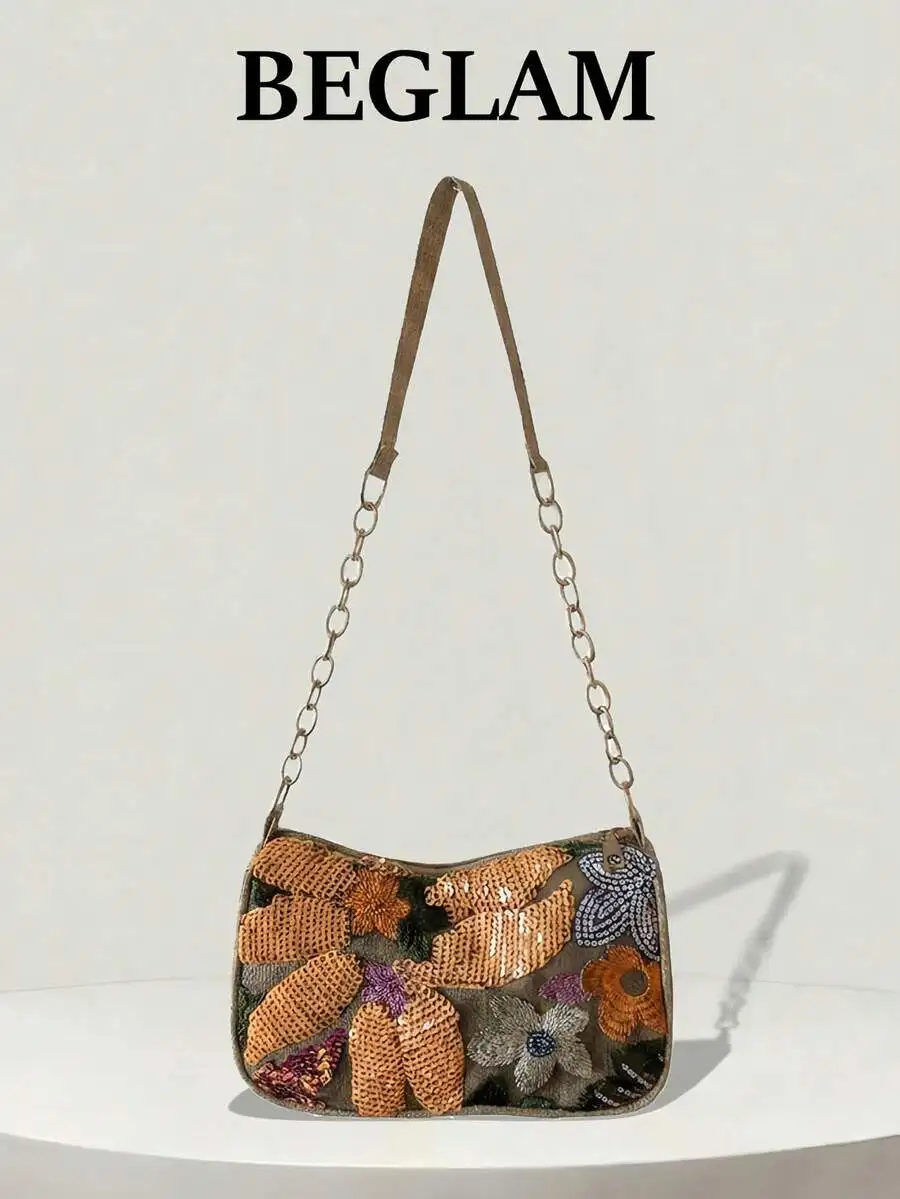 Crocodile Embossed Women's Handbag, Korean Style Underarm Handbag, New Fashion Shoulder Bag, Minimalist Commuter Crescent Bag,