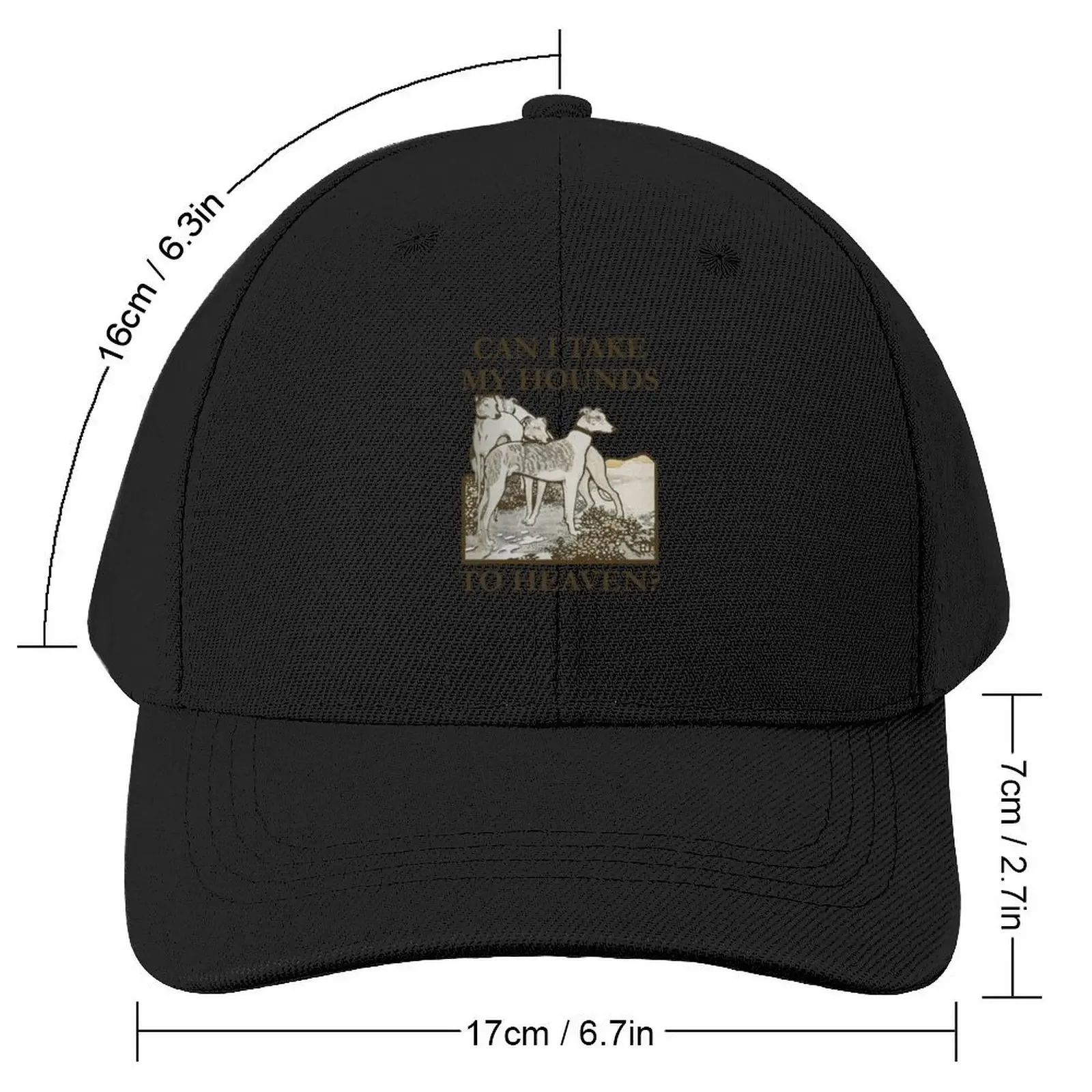 Can I Take My Hounds to Heaven? Tour/Album Poster Baseball Cap Golf Golf Cap Girl Men's