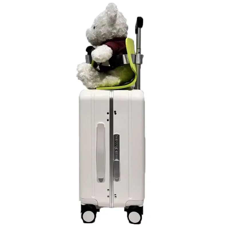 

Детский чемодан, 20-дюймовая ручная кладь с детским сиденьем, замок TSA, алюминиевый центральный каркас, чемодан для ПК, чемодан для багажа