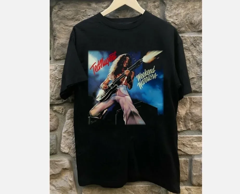 Inspired Ted Nugent Cotton Gift For Fan Black S-2345XL Men T-Shirt