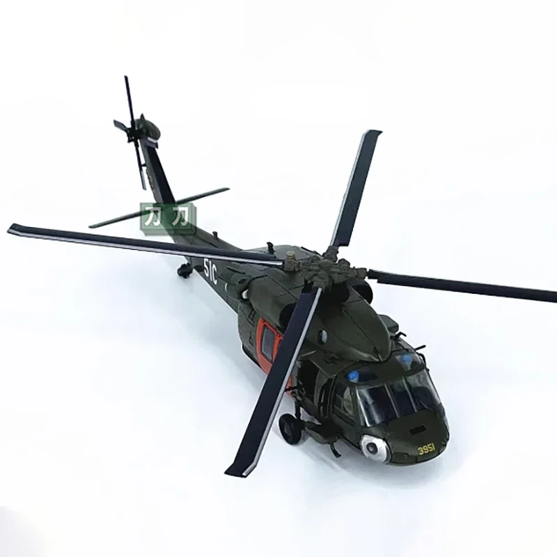 Diecast 1:72 Scale American UH-60 Black Hawk helicopter Alloy Finished Simulation Model Souvenir Gifts For Adult Boy