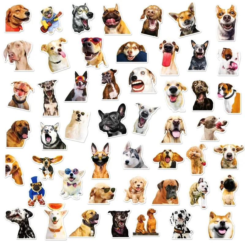 10/25/50pcs Funny Pet Dog Meme Stickers Graffiti for DIY Suitcase Water Bottle Phone Laptop Guitar Car Skateboard Scrapbooking