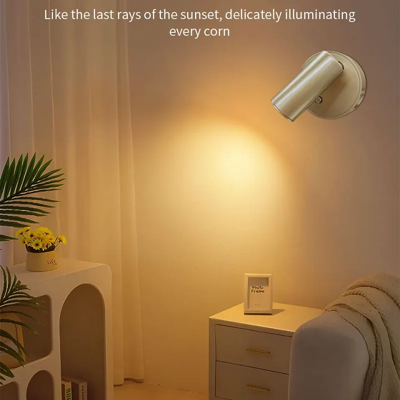 

Настенный светильник USBLED с сенсорным выключателем, перезаряжаемый магнит с затемнением, прикроватная лампа для чтения.