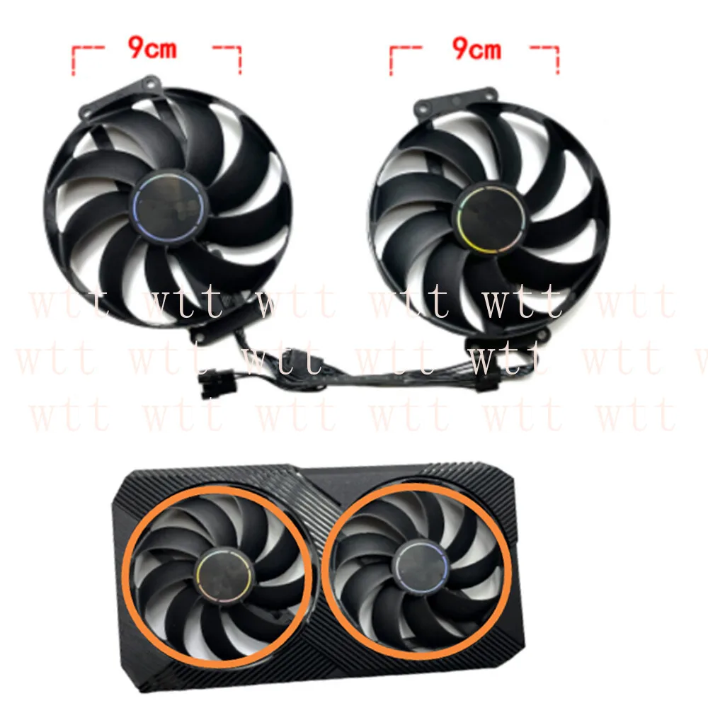 

Вентилятор охлаждения видеокарты для ASUS RTX 3060 3050 DUAL MINI OC V2 T129215SU