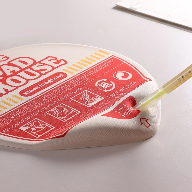 Mouse Pad Cartoon Instant Noodle Shape Silicone Wrist Rest Memory Foam Palm Support Non Slip Ergonomic Office Desktop Computer