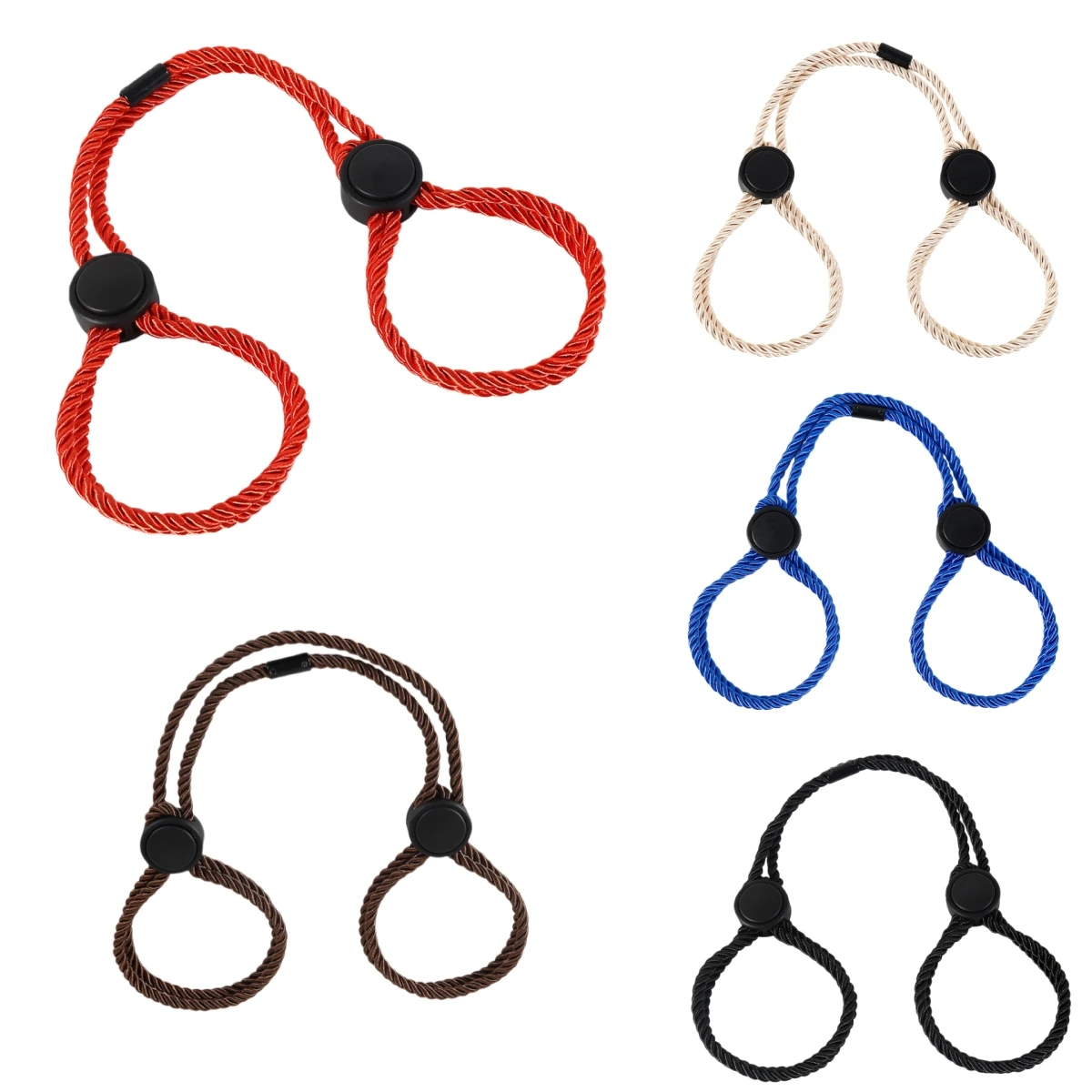 Algemas de corda de algodão fetiche para homens e mulheres e punhos de perna multifuncional adequado para festas de jogos escravo roleplay adereços de palco