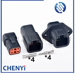 4 Pin Automotive Waterproof Connector DTP series Wire harness Plug DTP06-4S DTP04-4P DTP04-4P-LE07 For Cummins ECM Power Module