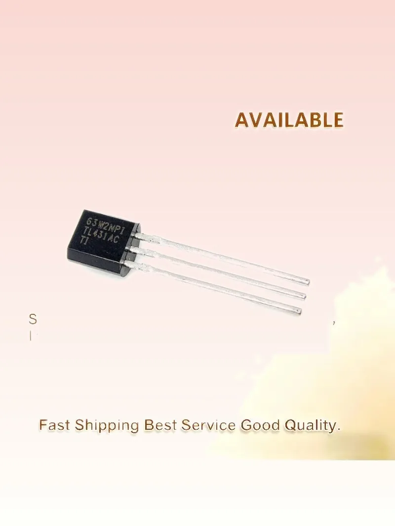 50pcs TL431ACLP TO-92 Adjustable Shunt Regulator Low Power Triode