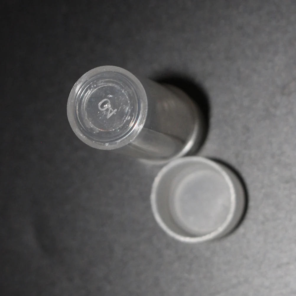 

100Pcs Clear Plastic Bottles Storage Box Empty Tubes Beads Organizer Transparent Containers Craft Supplies