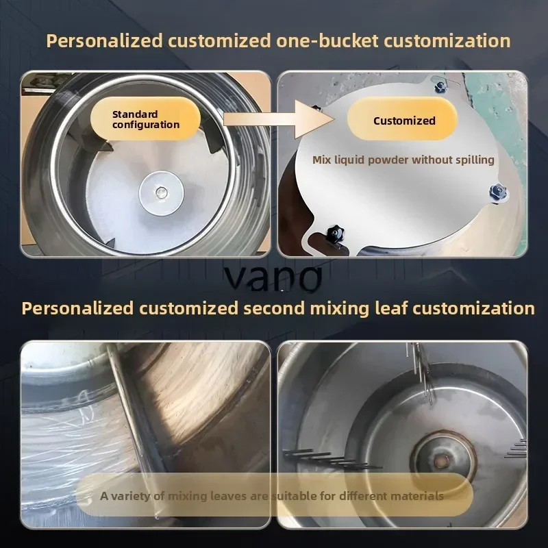 Lh stainless steel drum feed mixer food small household bacon sausage mixer