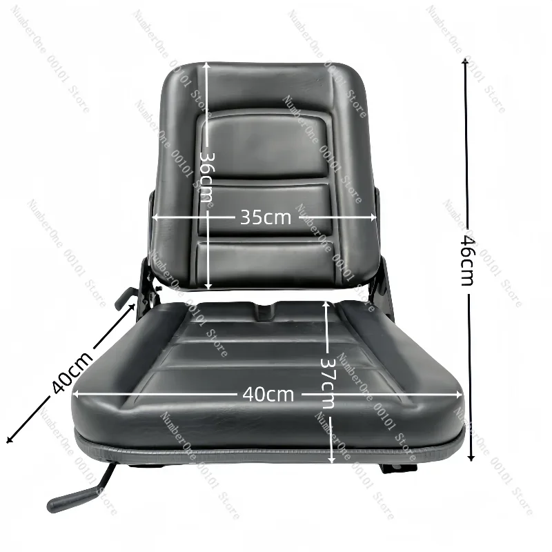 Fold Flat 0-180° Small Seat, Foldable Backrest for Truck Crane Agricultural Machinery Loader