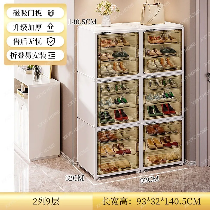 New Space-Saving Transparent Shoe Box Multi-Layer Wall-Mounted Organizer