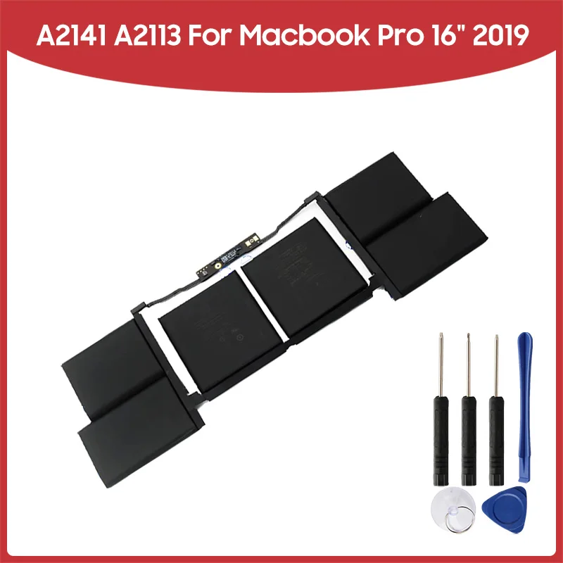 

Новая сменная батарея 11.38V A2141 A2113 для Macbook Pro 16" 2019 8790 мАч