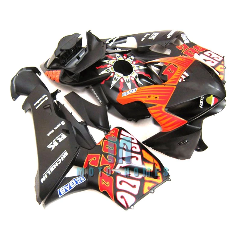 Free Custom Fairings Set for F5 CBR600 RR 2005 2006 05 06 CBR600RR 100% Injection Aftermarket Motorcycle Bodywork Repsol