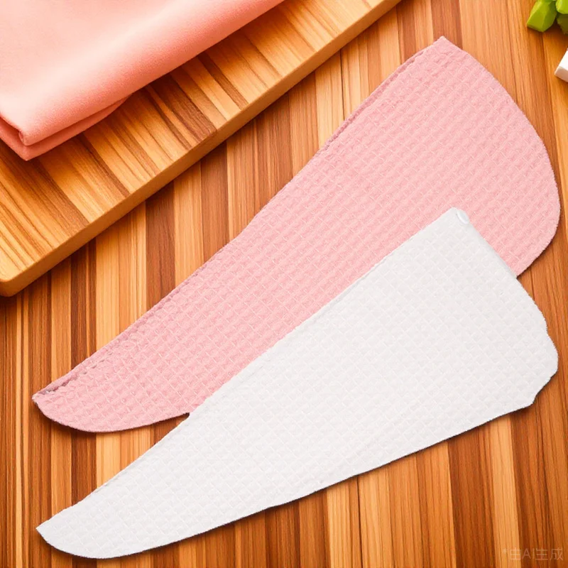 2 قطعة تجفيف التفاف سريعة الجافة عمامة ماصة مجعد الشعر منشفة التفاف للشعر المجعد عمامة توقف منشفة #6