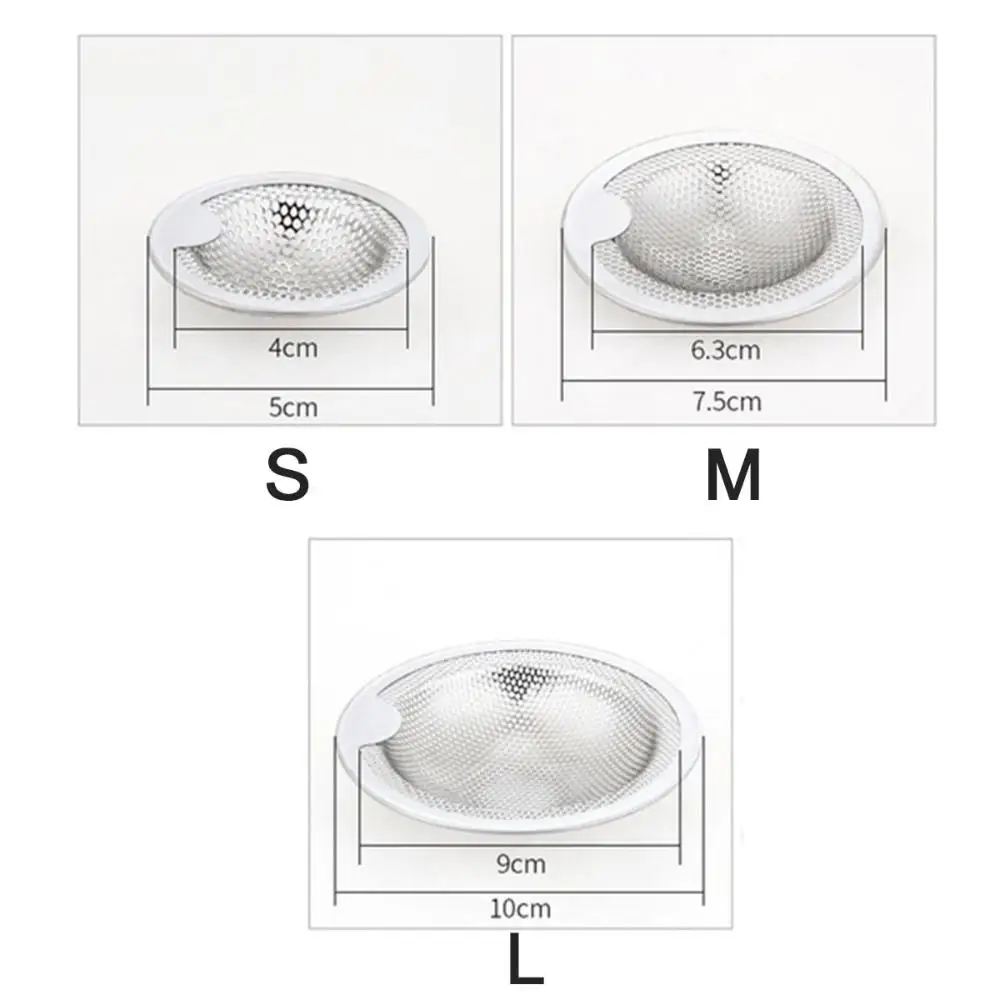 Stainless  Steel Kitchenware Bathroom Bathtub Colander Kitchen Filter Strainers Water Sink Drain