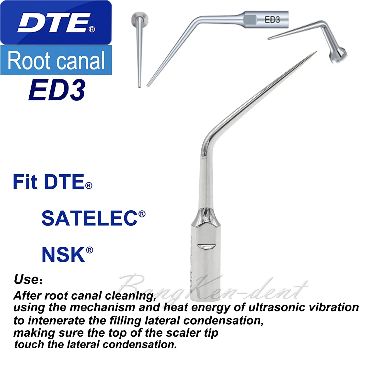 DTE Dental Ultrasonic Scaler Implant Tips Scaling Handpiece Tip For REFINE SATELEC MECTRON DTE NSK ED1 ED2 ED10- ED14