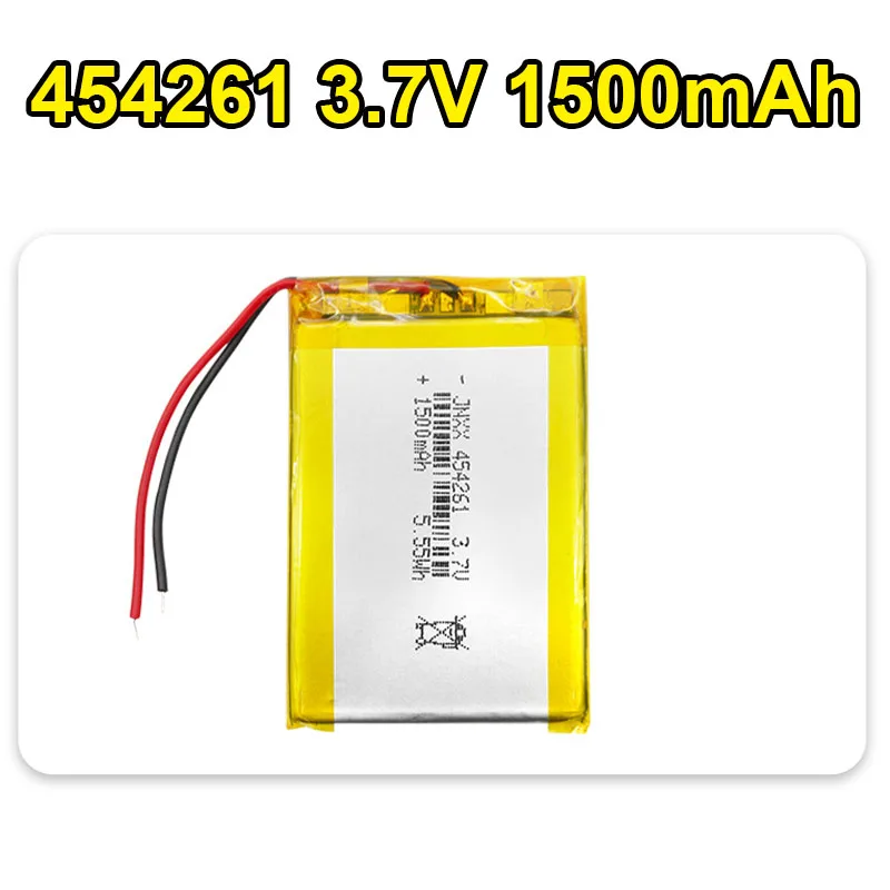454261 3.7V 1500mAh polymer lithium battery for medical instruments, mobile lighting, personal care, digital products, etc.